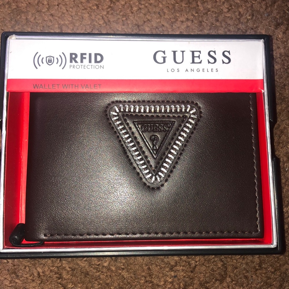 Guess brown leather wallet